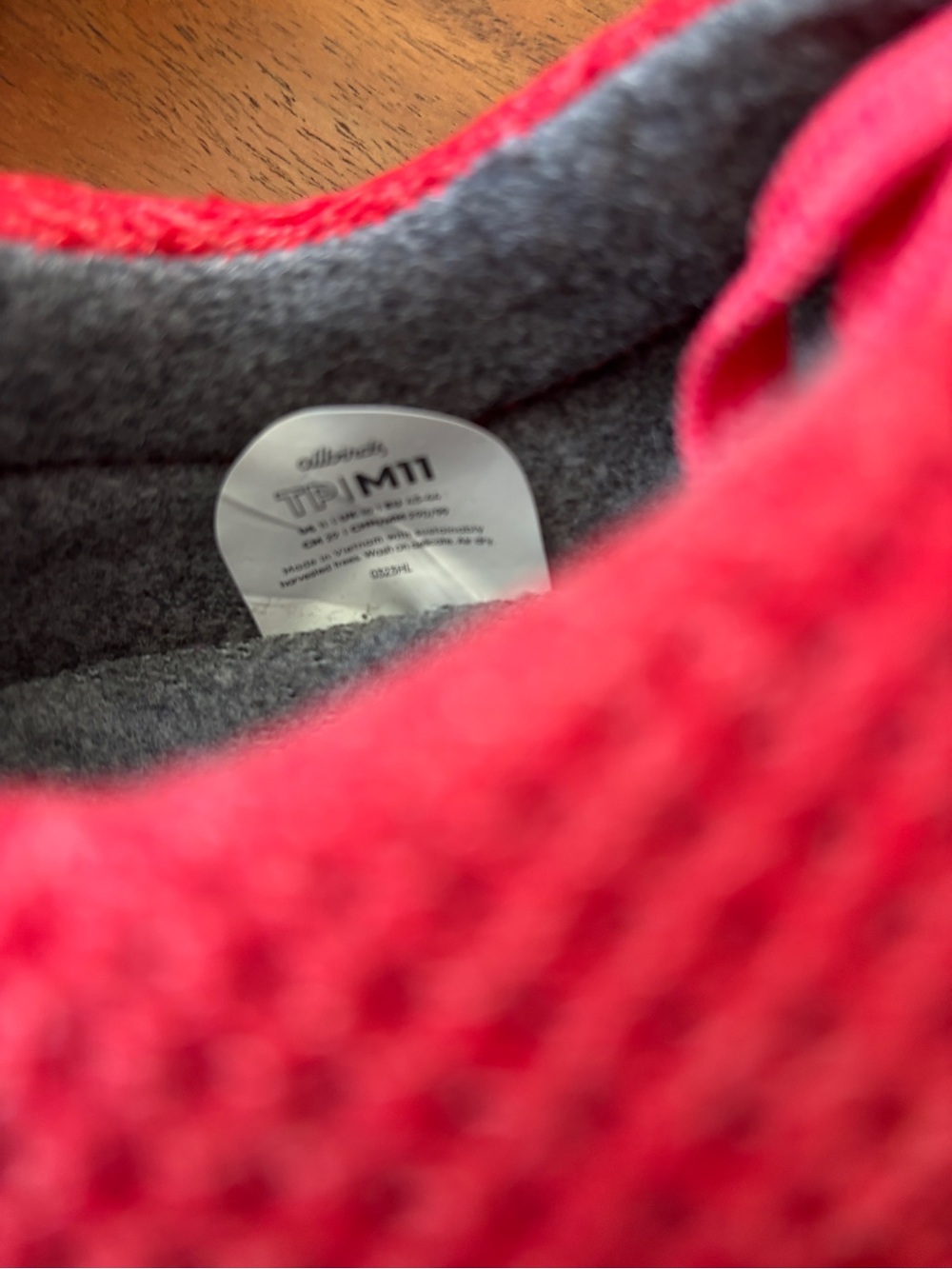 Allbirds Tree Piper Coral Red Sneakers - Mens 11 NEW WITHOUT BOX - Picture 2 of 9